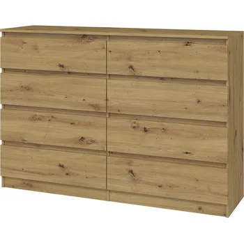 Komoda Nábytek PEGAS s.r.o. Komoda MALVÍNA M8 140, Dub artisan