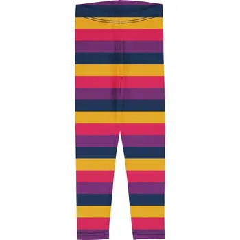 Dívčí legíny Dětské legíny STRIPES PURPLE Maxomorra Velikost: 98/104