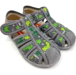 Bačkory Milami 114-4DINO Grey 21, Vnitřní délka boty: 14,1 cm, Vnitřní šířka boty: 6,2 cm