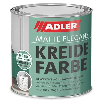 barva na zeď Adler KREIDEFARBE (Křídová barva) 0,375L VZORNÍK Alpine Selection 120: AS 13/1 Weitblick