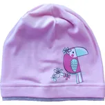 Dívčí čepice AJS 46-052 - růžová Barva: Růžová, Velikost: 44-46