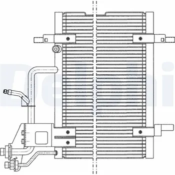 Klimatizace automobilu Kondenzátor, klimatizace DELPHI TSP0225011