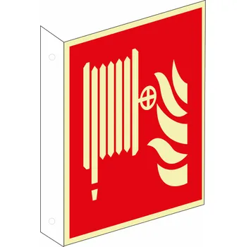 FL Praporková značka - Požární hadice "L" plast 3 mm 200x200x40