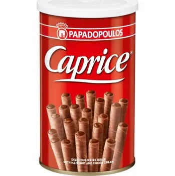 Caprice Classic plněné trubičky lískový oříšek/kakao 250 g