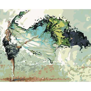 ZUTY Malování podle čísel - TANEČNICE SE ZÁVOJEM Rozměr: 40x50 cm, Rámování: bez rámu a bez vypnutí plátna