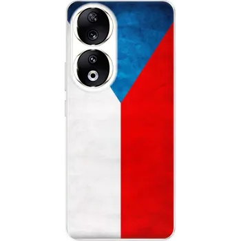 Pouzdro na mobilní telefon Silikonové pouzdro iSaprio - Honor 90 5G - Czech Flag (Odolný silikonový kryt, obal, pouzdro iSaprio - Honor 90 5G - Czech Flag - skvělá ochrana a pružnost, stylový UV potisk, lehkost, tiskne se v České republice)