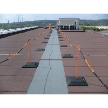 Plotový sloupek Střešní mobilní zábrana – drátěný sloupek včetně patky z recyklované gumy