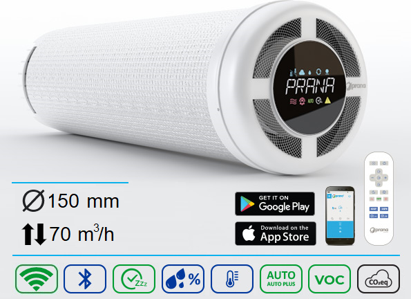 Lokální rekuperace Prana 150 Premium Plus