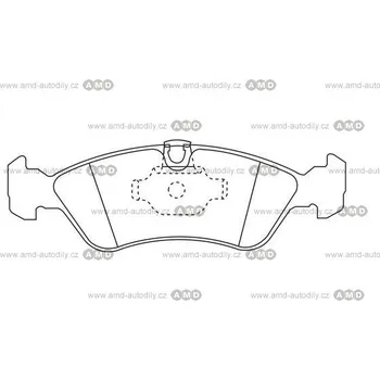 Brzda na kolo Brzdové destičky - 05P304