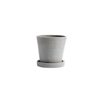 Květináč Květináč Flowerpot s podmiskou Grey S