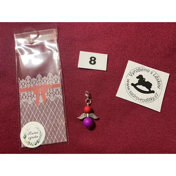 HandMade by VeJa Dárkově baleno - Neonový andílek pro štěstí/radost č.8