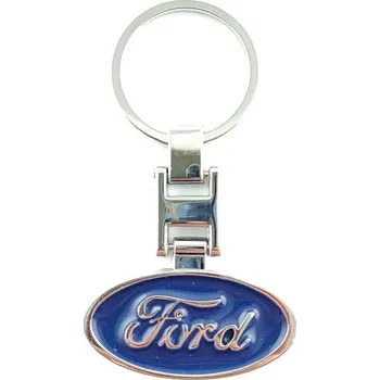 Přívěšek na klíče FORD kovový, včetně kroužku na klíče