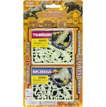 Figurka Rappa Dinosaurus 3D puzzle zářící ve tmě