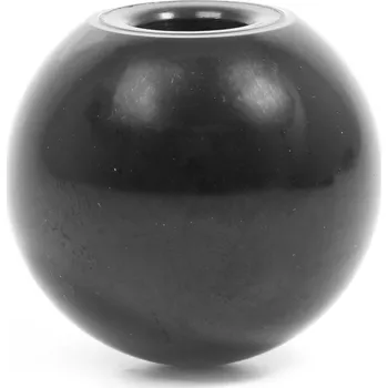 Rukojeť koule černá s plastovým závitem - M10/32mm