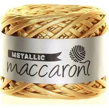 Příze Maccaroni Metallic zlatá 10
