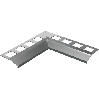 Stavební profil BP4 vnitřní 90° růžek k balkonové liště ACARA, hliník lakovaný šedá, 10 mm, 1 ks, Ral 7001