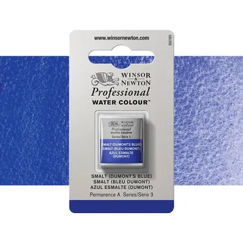 Vodová barva Akvarelová barva Winsor & Newton Professional, půlpánvička - Smalt Dumonts Blue