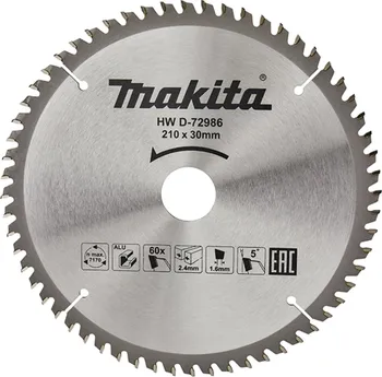 Pilový kotouč Makita HW D-72986 210 x 30 mm 60 zubů