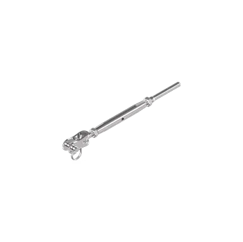 Matice nerez_solar_martim Napínák se závitovou koncovkou / vidlice (připínač) - nerez A4 - AISI 316 Varianta: Napínák se závitovou koncovkou / připínač D= 3 mm / M6 - nerez A4 - AISI 316