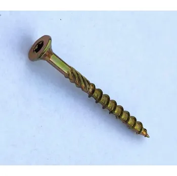 Vrut Konstrukční vrut se zápustnou hlavou 6x120mm, žlutý zinek