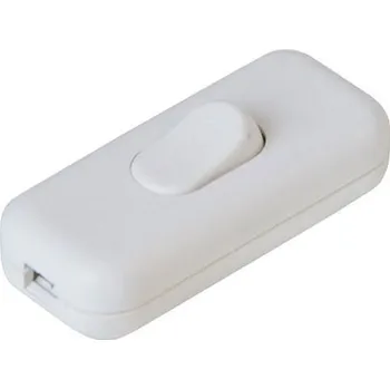 Vypínač mezišňůrový 250V/2,5A bílý HADEX