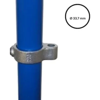 kabelová chránička Konstrukční fitinka, spojka ocelový trubek pr. 33,7 mm – pantové očko 138-B34