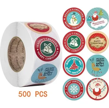 Vánoční dekorace Dekorační vánoční samolepky - CZ03-500ks