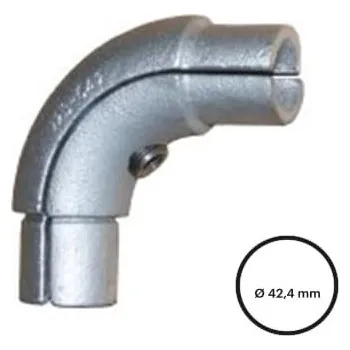 Fitinka Konstrukční fitinka, spojka ocelových trubek Assist pr. 42,4 mm – koleno 725-C42