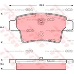 Brzdové destičky GDB1692 - GDB1692