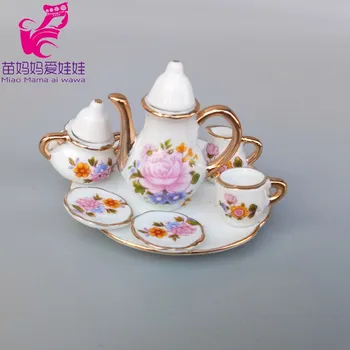 Doplněk pro panenku Čajový set pro panenky Barbie