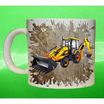 hrnek s bagrem JCB 3DX III 75ml