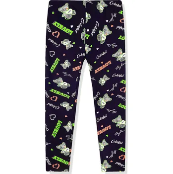 Dívčí legíny Dětské legíny Kugo modré vel.140