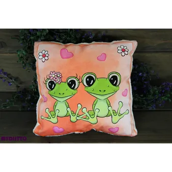 Dekorativní polštářek Polštářek - Žabičky
