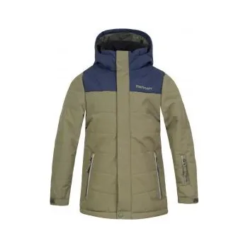 Hannah KINAM JR II burnt olive/mood indigo 158 - 164; Zelená bunda + DÁREK DLE VÝBĚRU!