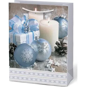 Dárková taška vánoční T4 mix V35 190x250x90mm 5251427