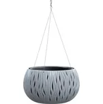 PROSPERPLAST Závěsný květináč - SANDY BOWL WS Průměr: 37 cm, Barva: šedá