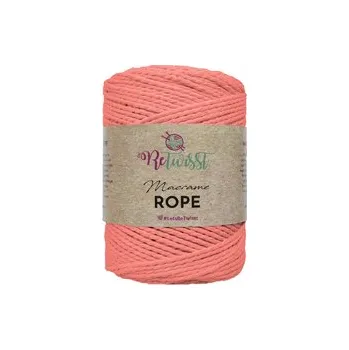 Příze ReTwisst Macrame Rope 3 mm - pinkish orange