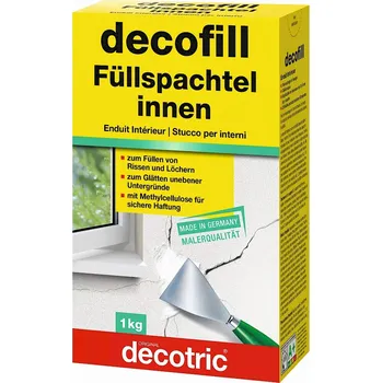 Průmyslové lepidlo Decotric Výplňový interiérový tmel Decofill - 1 kg