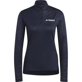 Dámská mikina Dámská Mikina ADIDAS W MT HALF ZI LS HM4017 – Tmavě modrá M