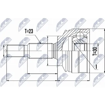 Sada kloubů, hnací hřídel NTY NPZ-RE-053