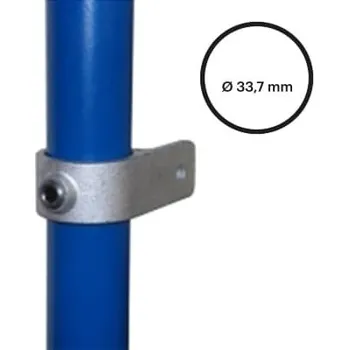 Fitinka Konstrukční fitinka, spojka ocelových trubek pr. 33,7 mm – držák s jedním očkem 199-B34