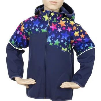 Dívčí bunda Bunda softshell Fantom BUN 0306 Tmavě modrá s hvězdičkami 2023 Velikost: 146