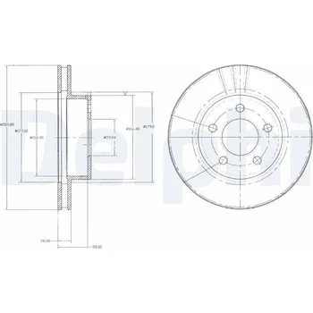 Brzdový kotouč Brzdový kotouč DELPHI BG3546