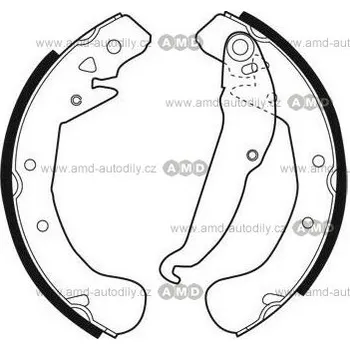 Brzdový buben Brzd.čelisti FSB 266 - FSB266 - Ford Fiesta
