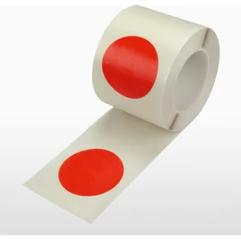 Body Podlahové vyznačovací body WT-5226, permanentní – polyester, červená, 75 mm × 25 m