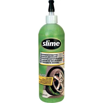 Sada na opravu pneumatiky Utěsňovací přípravek na bezdušové pneu SLIME TUBELESS TIRE SEALANT obsah 473 ml (Oprava pneu motocyklu, Atv, automobilů, sekaček, vozíků)