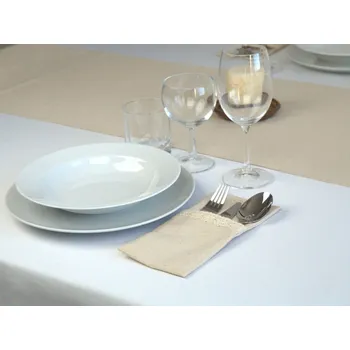 Příbor HEDVA ČESKÝ BROKÁT Kapsa na příbory Odaska PTK set 2 ks lemovaná krajkou