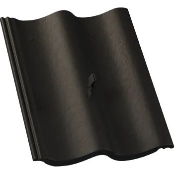 Střecha Střešní taška hromosvodová KM BETA betonová krytina Hodonka - ELEGANT černá