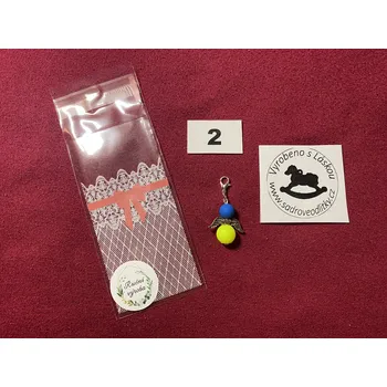 HandMade by VeJa Dárkově baleno - Neonový andílek pro štěstí/radost č.2