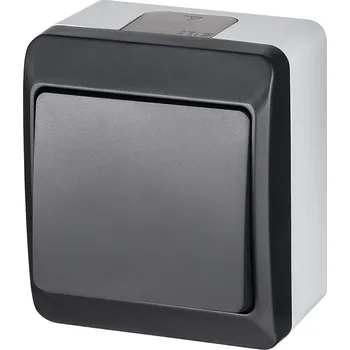 vypínač Instalační spínač nástěnný Galatea 5331-07 antracit IP44